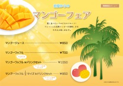 town cafe 純喫茶 林「マンゴーフェア」始まりました